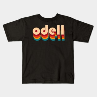 Retro Odell Name Kids T-Shirt